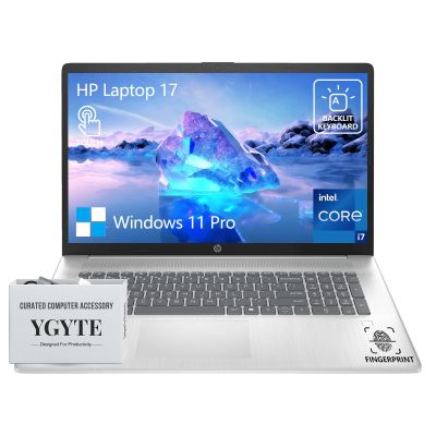 HP 17 Inch Touchscreen Laptop Computer, 17.3" HD+ Touch Screen Business Laptop PC, Intel Core i7, 32GB RAM 1TB SSD, Windows 11 Pro, Backlit 10 Key|Fingerprint Reader