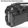 Aluminum Camera Protective Cage Rig Housing with Cold Shoe Mount 1/4 to 3/8 Screw Top Handle for Sony A7S3 A7R4 Camera view 4