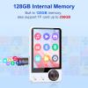 128GB MP3 Player with Upgrade Bluetooth 5.3, Portable High Fidelity Lossless Music Player, 2.4IN Full Touchscreen MP3 Player with Built-in HD Speaker, Dual Headphone Ports, FM Radio, Recording, E-Book view 2