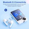128GB MP3 Player with Upgrade Bluetooth 5.3, Portable High Fidelity Lossless Music Player, 2.4IN Full Touchscreen MP3 Player with Built-in HD Speaker, Dual Headphone Ports, FM Radio, Recording, E-Book view 3