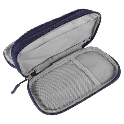 Housoutil Travel Electronics Organizer Bag Compact Double Storage Case for Cables Chargers Earphones and Power Banks Stylish and Portable Pouch for Travel Accessories
