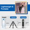 LEOFOTO Carbon Fiber Small Tabletop Travel Tripod, Weight 108g/0.23lb, Maxload 5kg/11lb, Lightweight Tripod Stand, 1/4" Inch Screw, for Camera/Phone Holder/Projector, MT-02C Long Version (MT-02CL) view 4