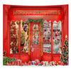 10x7FT Santa's Toy Shop Backdrop Red Christmas Background Xmas Family Holiday Party Decoration Banner Photography Happy New Year Background Supplies view 1