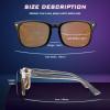 ORANZI 98.6% Blue Light Blocking Glasses for Computer & Gaming - Anti Harmful Blue Ray for Better Sleep, Amber Lenses Anti Fatigue & Eye Strain view 4