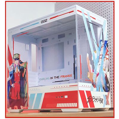 ATX Case, Computer Cases,Mid-Tower PC Gaming Case M-ATX/ITX - Front I/O USB 3.0 /Type-C Port - 270 Panoramic View Tempered Glass Panel - Includes A Themed Light Board