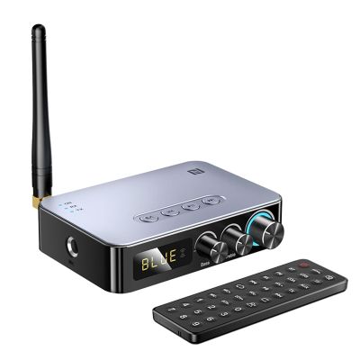 Boannice NFC Bluetooth 5.1 Receiver Transmitter, HiFi Wireless Audio Adapter with 3.5mm AUX, RCA, 6.5mm Microphone Connection,for Headphones,Speakers,TVs,amplifiers,projectors,Home theaters,PC