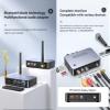 Boannice NFC Bluetooth 5.1 Receiver Transmitter, HiFi Wireless Audio Adapter with 3.5mm AUX, RCA, 6.5mm Microphone Connection,for Headphones,Speakers,TVs,amplifiers,projectors,Home theaters,PC view 2