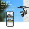Home Security Cameras Wireless Outdoor Solar Powered Waterproof Auto Tracking 4k No WiFi 4g Night Vision Monitor (White, 50X Zoom 4G Version) view 2