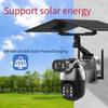 Home Security Cameras Wireless Outdoor Solar Powered Waterproof Auto Tracking 4k No WiFi 4g Night Vision Monitor (White, 50X Zoom 4G Version) view 4
