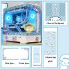 ATX Case, Computer Cases,Mid-Tower PC Gaming Case M-ATX/ITX - Front I/O USB 3.0 /Type-C Port - 270  Panoramic View Tempered Glass Panel - Includes A Themed Light Board view 2