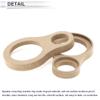 RATCHROLL 2 Pcs Universal Speaker Spacer Ring Adapter Dual Rings Waterproof for 1.5" for 3" Speaker Mounting Spacer Bracket Ring Brown Wood view 4