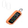 Case for Garmin Edge 1050 with 2 Pack TPU Clear Protective Film Screen Protector,BOVUGAC Silicone Case Cover with Soft Protective,Shockproof-Orange view 1