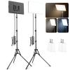 2 Pack LED Video Light Kit, Scrhot Photography Lighting Kit with 63" Tripod Stand, Podcast Lighting Dimmable 2800-8400K Studio Lights for Video Recording, Game Streaming, Filming, YouTube, Tiktok view 1
