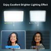 2 Pack LED Video Light Kit, Scrhot Photography Lighting Kit with 63" Tripod Stand, Podcast Lighting Dimmable 2800-8400K Studio Lights for Video Recording, Game Streaming, Filming, YouTube, Tiktok view 2