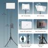 2 Pack LED Video Light Kit, Scrhot Photography Lighting Kit with 63" Tripod Stand, Podcast Lighting Dimmable 2800-8400K Studio Lights for Video Recording, Game Streaming, Filming, YouTube, Tiktok view 4