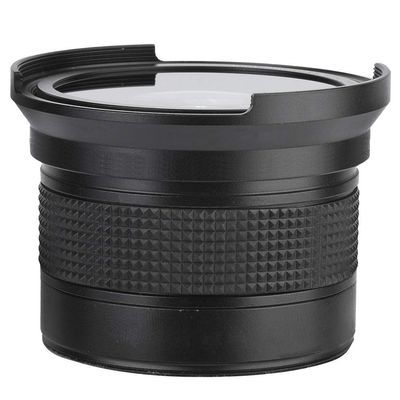 58MM Fisheye Lens, 0.35X Super Wide Angle Lens Compatible with SLR DSLR Camera Black