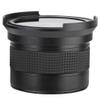 58MM Fisheye Lens, 0.35X Super Wide Angle Lens Compatible with SLR DSLR Camera Black view 1