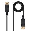 0.5m DisplayPort Cable with DP Male to DP Male Connectors - Black - Ideal for transmitting high Definition Video Signals Between Compatible Devices. view 1
