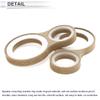 RATCHROLL 2 Set Universal Speaker Spacer Ring Adapter Dual Rings Waterproof for 2" for 4" Speaker Mounting Spacer Bracket Ring with Acrylic Washers Brown Wood view 4