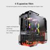 HDYDSSD ATX/M-ATX/ITX Mid Tower Gaming Case, Aluminum Alloy, I - USB 3.0, Tempered Glass Side Panel view 4
