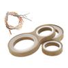 RATCHROLL 2 Set Universal Speaker Spacer Ring Adapter Dual Rings Waterproof for 2" for 4" with Acrylic Washers and Light Strip Brown Wood view 1