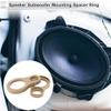 RATCHROLL 2 Pcs Universal Speaker Spacer Ring Adapter Dual Rings Waterproof for 1.2" for 3" Speaker Mounting Spacer Bracket Ring Brown Wood view 2