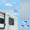 Starlink Gen 3 Flag Pole Mount, for RV Ladders Starlink Mini Pole Mount Kit Bracket, 2-9 ft, with Gen 3 Pipe Adapter view 1
