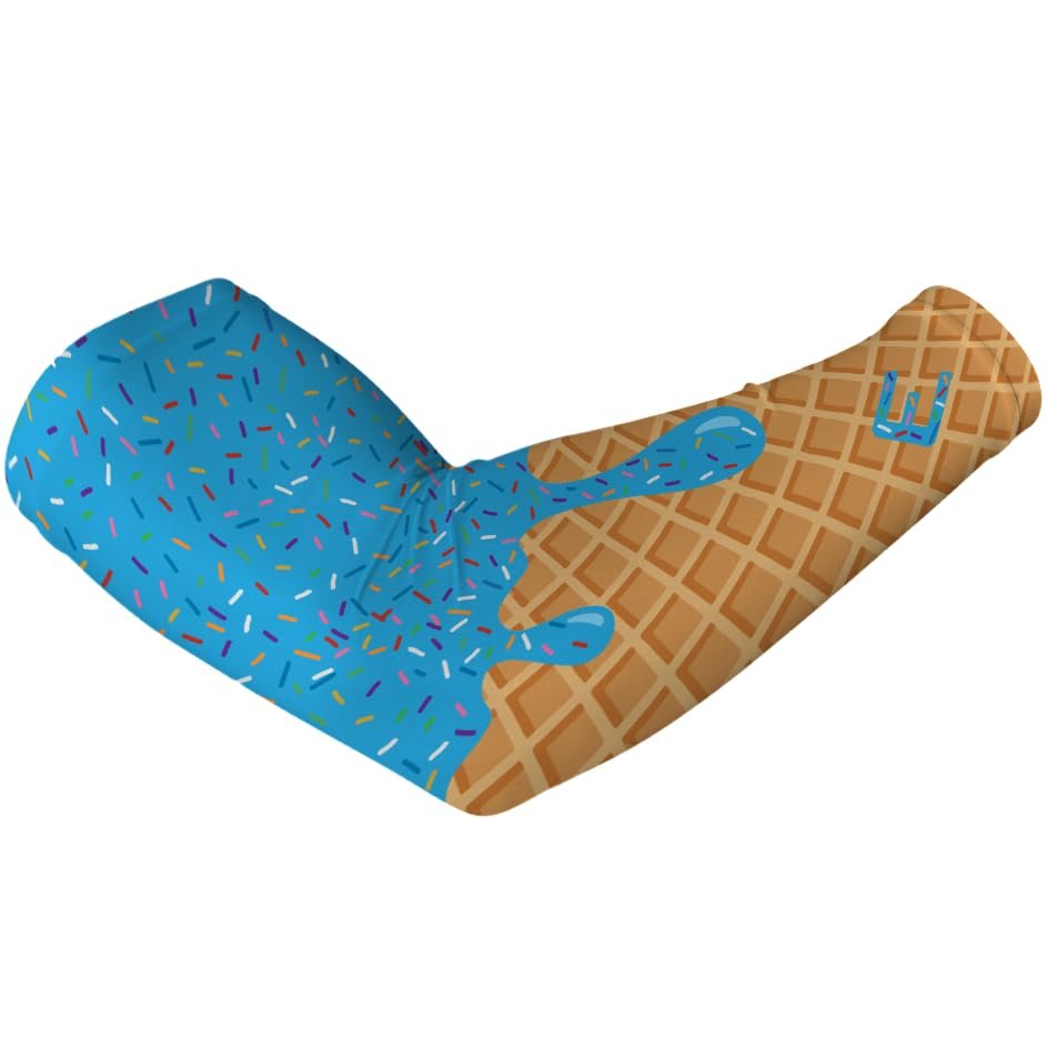 Elite Athletic Gear Ice Cream Compression Arm Sleeves - Youth & Adult Sizes - 13 Color Options - Sports & Fitness - Sold Individually (Blue, Adult XXL)