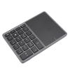 Wisoqu Bluetooth Number Pad, Cordless Numeric Keypad with Touchpad, 22 Keys Portable Financial Accounting Number Keyboard, Mini Numpad for Business Office Desktop PC Laptop (Dark Gray) view 1