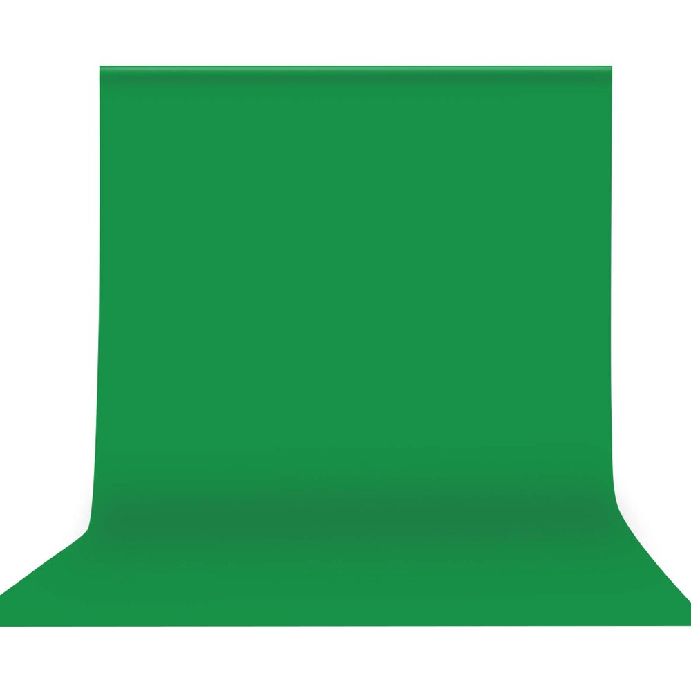 ZJchao Green Screen, Washable and ironable Green Backdrop Photography Greenscreen Background with Polyester Cotton Material for Photo Backdrop Party Decor Muslin Green Curtain (2m*)