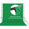 ZJchao Green Screen, Washable and ironable Green Backdrop Photography Greenscreen Background with Polyester Cotton Material for Photo Backdrop Party Decor Muslin Green Curtain (2m*) view 3