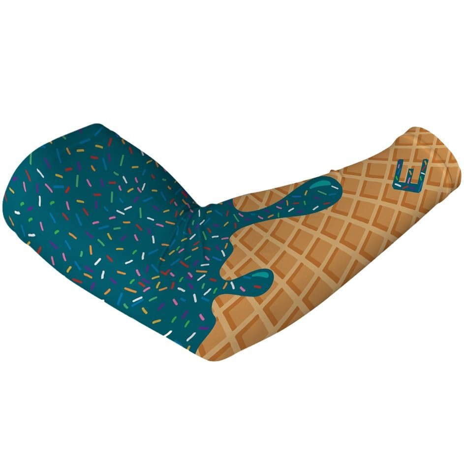 Elite Athletic Gear Ice Cream Compression Arm Sleeves - Youth & Adult Sizes - 13 Color Options - Sports & Fitness - Sold Individually (Teal, Adult XXL)