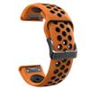 Silicone Band For Garmin For Fenix 7 7X 6X 6 Pro 5 5X Plus Epix Gen 2 Tactix Bravo Watch Strap 26mm 22mm Wristband Bracelet,Orange black,22mm For Epix Gen 2 view 1