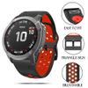 Silicone Band For Garmin For Fenix 7 7X 6X 6 Pro 5 5X Plus Epix Gen 2 Tactix Bravo Watch Strap 26mm 22mm Wristband Bracelet,Orange black,22mm For Epix Gen 2 view 2