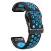Silicone Band For Garmin For Fenix 7 7X 6X 6 Pro 5 5X Plus Epix Gen 2 Tactix Bravo Watch Strap 26mm 22mm Wristband Bracelet,Black blue,22mm For Fenix 7 7Pro view 1