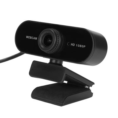 1080P 30fps Webcam with Microphone, USB HD Computer Web Camera, 360 Rotation Computer Camera, Manual Focus, Plug and Play, for Conferencing, Video Calling, Laptop, PC (Black)