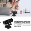 1080P 30fps Webcam with Microphone, USB HD Computer Web Camera, 360 Rotation Computer Camera, Manual Focus, Plug and Play, for Conferencing, Video Calling, Laptop, PC (Black) view 3