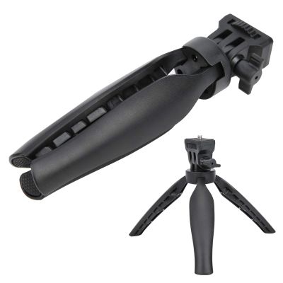 Naroote Desktop Tripod, Camera Tripod with 1/4in Screw Black Plastic Multi Function Mini Portable Desk Tripod Mini Tripod for Mirrorless Camera, SLR Camera, Sports Camera