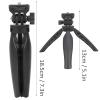Naroote Desktop Tripod, Camera Tripod with 1/4in Screw Black Plastic Multi Function Mini Portable Desk Tripod Mini Tripod for Mirrorless Camera, SLR Camera, Sports Camera view 2