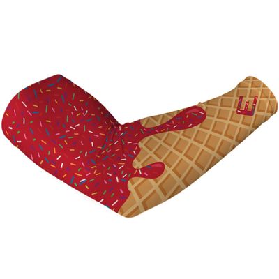 Elite Athletic Gear Ice Cream Compression Arm Sleeves - Youth & Adult Sizes - 13 Color Options - Sports & Fitness - Sold Individually (Red, Adult S/M)