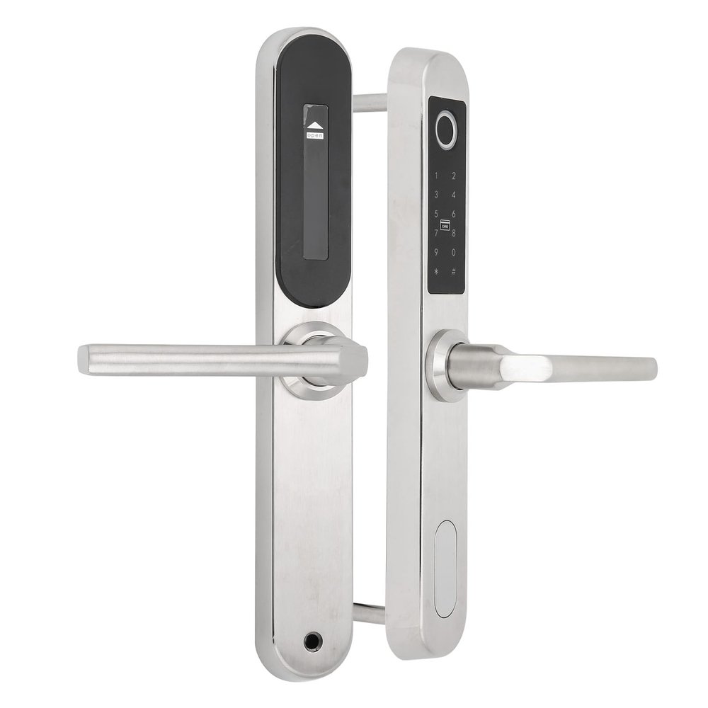 Fingerprint Door Lock, Smart Door Knob Zinc Alloy Stainless Steel Fingerprint Door Knob with Accessories for Apartment Villa School Office