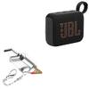 BoxWave Adapter Compatible with JBL Go 4 - Micro SD Card miniReader, USB Type-C OTG Reader USB3.0 Adapter Keychain - Metallic Silver view 1