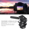Tripod Head, Tripod Ball Head Detachable Handle DT 03S Aluminum Alloy Camera Handle Hydraulic Tripod Head Damping Panoramic Photography Base with 3/8in Screw Interface view 2