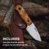 HELLE Mndra Les Stroud - Outdoor Preparation Knife w/Sheath, 2.72" Blade view 4