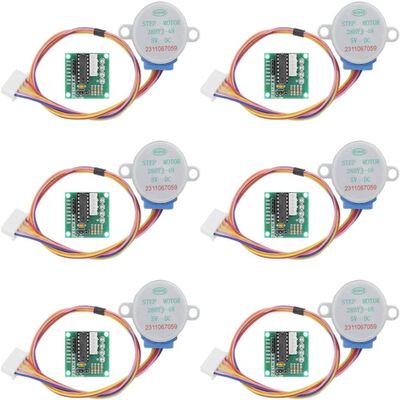 6Pcs ULN2003 28BYJ-48 4-Phase Stepper Motor with 5V Drive Board for Arduino PI PIC Raspberry Pi