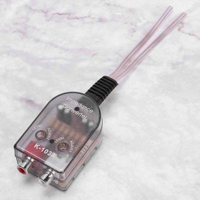 Car Stero Adjustable Speaker High to Low Line Audio Impedance Converter Output Subwoofer Input Vehicle Audio System