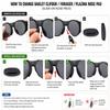 Galaxy Compatible Replacement Nose Pad With Oakley Clifden OO9440 Forager,Plazma Sunglasses view 2