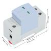 DC Protector, 2P 40kA CHLT 40PV DC1000V, Overcurrent & Overvoltage Protection, 35mm Rail Mount view 2
