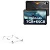 BoxWave Stand and Mount Compatible with FOSSiBOT DT1 Lite - Pocket Aluminum Stand 3-in-1, Portable Multi Angle Viewing Riser - Metallic Silver view 1