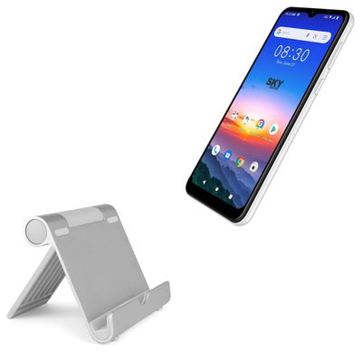 BoxWave Stand and Mount Compatible with Sky Devices Elite A6 - VersaView Aluminum Stand, Portable, Multi Angle Viewing Sturdy